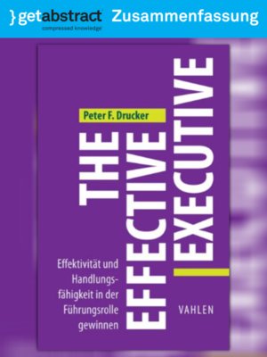 cover image of The Effective Executive (Zusammenfassung)